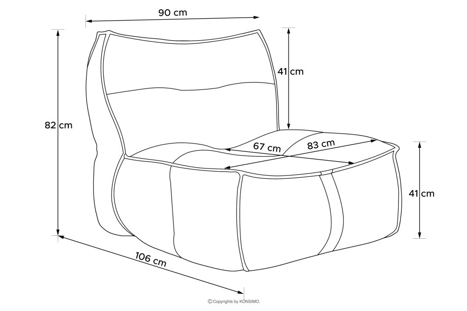 LOVIA Gartenmöbel Sofa Sessel Chaiselongue Sitzhocker Gewebestoff Outdoor rot/weiß rot/weiß - Foto 41