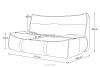 LOVIA Gartenmöbel Sofa Sessel Chaiselongue Sitzhocker Gewebestoff Outdoor rot/weiß rot/weiß - Foto 44