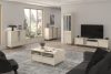FLOREN Cremefarbener TV-Schrank auf goldenen Füßen cremefarben/goldfarben - Foto 2