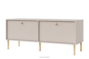 FLOREN, https://konsimo.de/kollektion/floren/ TV-Schrank auf goldenen Füßen, cremefarben cremefarben/goldfarben - Foto