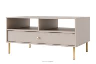 Couchtisch auf goldenen Beinen, cremefarben