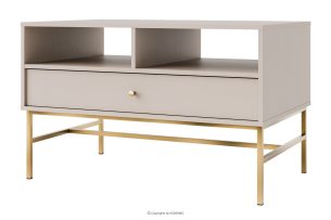 FLOREN, https://konsimo.de/kollektion/floren/ Moderner Couchtisch auf hohen Beinen, cremefarben/gold cremefarben/goldfarben - Foto