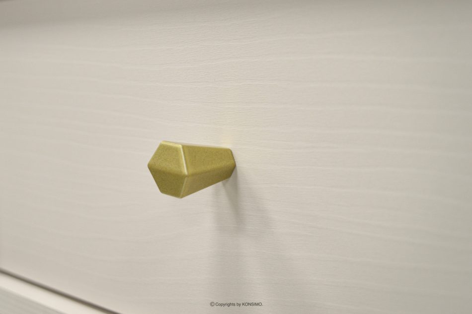 FLOREN Kommode 100 cm auf goldenen Beinen, cremefarben cremefarben/goldfarben - Foto 4