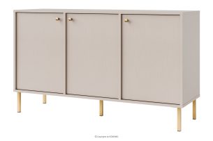 FLOREN, https://konsimo.de/kollektion/floren/ Cremefarbene Kommode mit goldenen Beinen, modern cremefarben/goldfarben - Foto