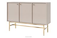Cremefarbene Kommode mit goldenen Beinen im modernen Stil