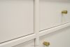 FLOREN Breite cremefarbene Kommode mit goldenen Beinen, modern cremefarben/goldfarben - Foto 6