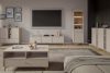 FLOREN Breite cremefarbene Kommode mit goldenen Beinen, modern cremefarben/goldfarben - Foto 7