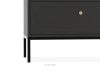 TILA Hohe schwarze Kommode mit Schubladen schwarz - Foto 3