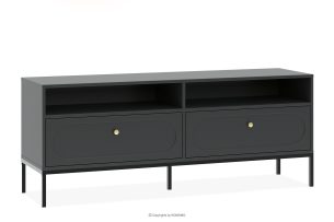 TILA, https://konsimo.de/kollektion/tila/ Schwarzer TV-Schrank auf Füßen schwarz - Foto