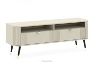 Cremefarbener TV-Schrank mit Riffelung