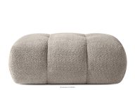 Sitzhocker aus Bouclé-Stoff in Grau