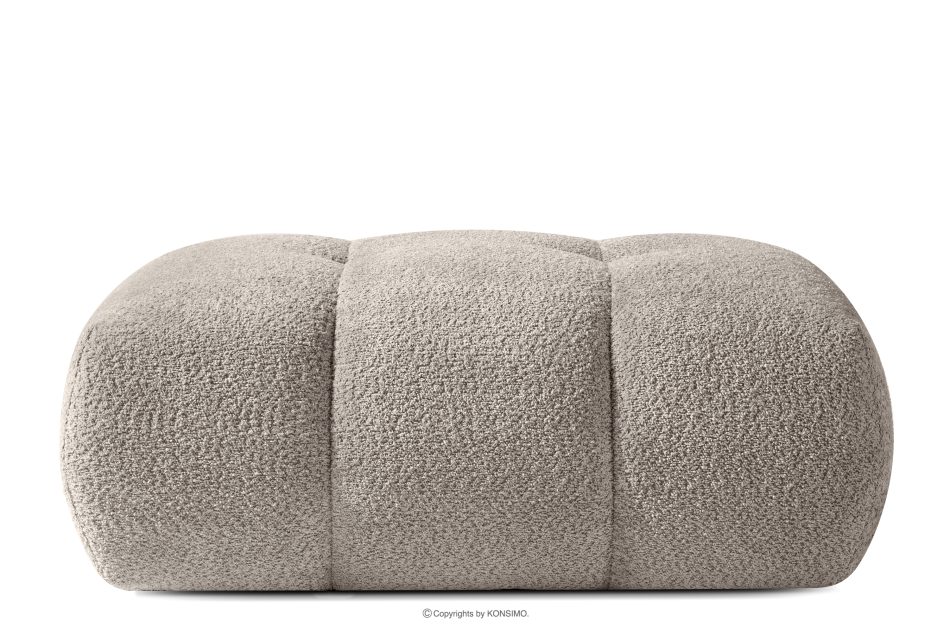 LIRA Sitzhocker aus Bouclé-Stoff in Grau grau - Foto 0