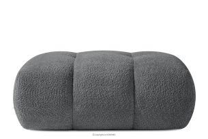 LIRA, https://konsimo.de/kollektion/lira/ Sitzhocker im Japandi-Stil aus Bouclé in Dunkelgrau dunkelgrau - Foto