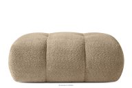 Sitzhocker aus Bouclé-Stoff in Beige