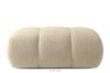 Sitzhocker aus Bouclé-Stoff in Hellbeige