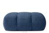 Sitzhocker im Japandi-Stil aus Bouclé in Marineblau