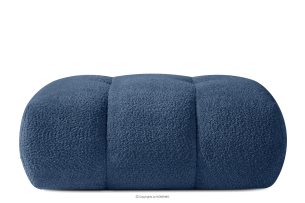 LIRA, https://konsimo.de/kollektion/lira/ Sitzhocker im Japandi-Stil aus Bouclé in Marineblau dunkelblau - Foto