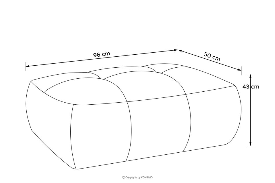 LIRA Sitzhocker aus Bouclé-Stoff in Hellbeige hellbeige - Foto 11