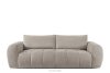 Dreisitziges Sofa aus Bouclé-Stoff in Grau