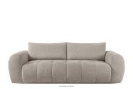 Dreisitziges Sofa aus Bouclé-Stoff in Grau