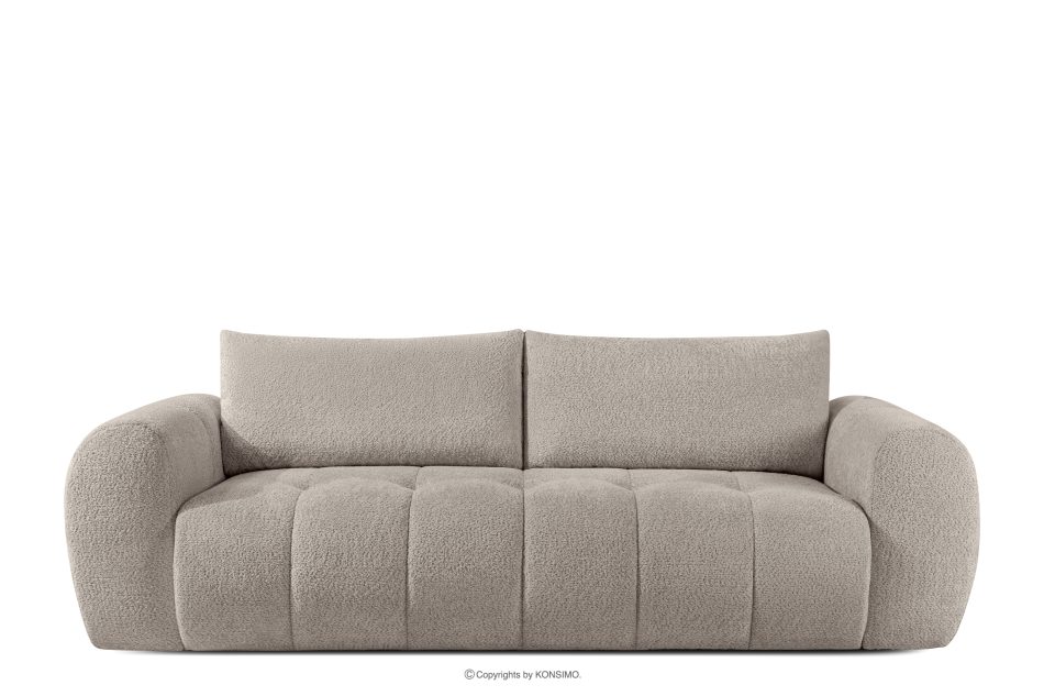 LIRA Dreisitziges Sofa aus Bouclé-Stoff in Grau grau - Foto 0