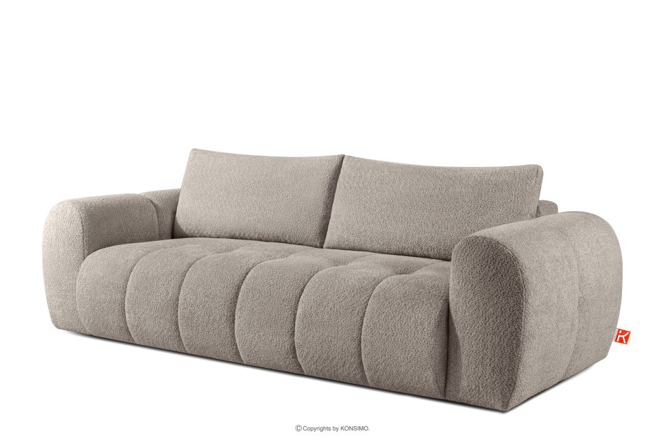 LIRA Dreisitziges Sofa aus Bouclé-Stoff in Grau grau - Foto 3