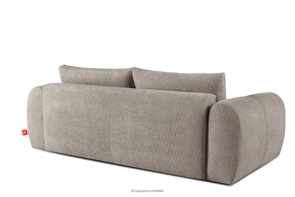 LIRA Dreisitziges Sofa aus Bouclé-Stoff in Grau grau - Foto 4