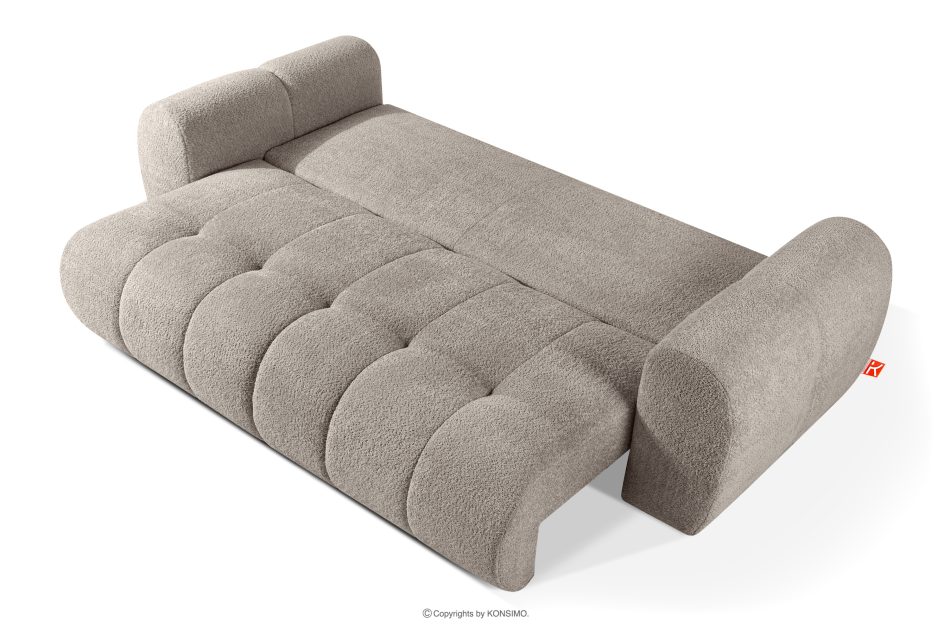 LIRA Dreisitziges Sofa aus Bouclé-Stoff in Grau grau - Foto 5