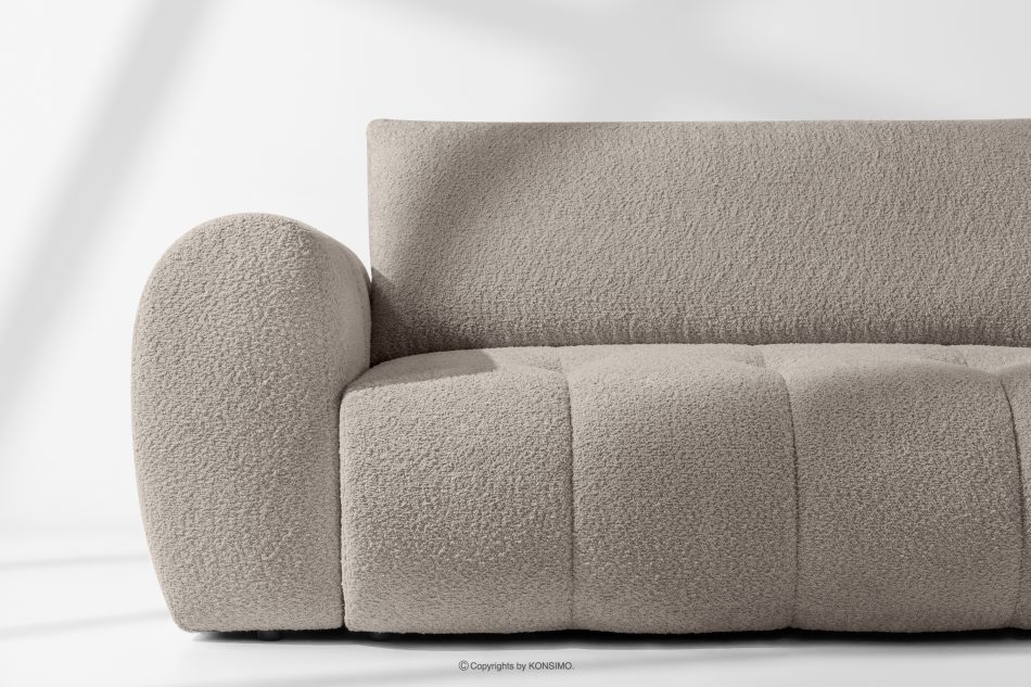 LIRA Dreisitziges Sofa aus Bouclé-Stoff in Grau grau - Foto 8