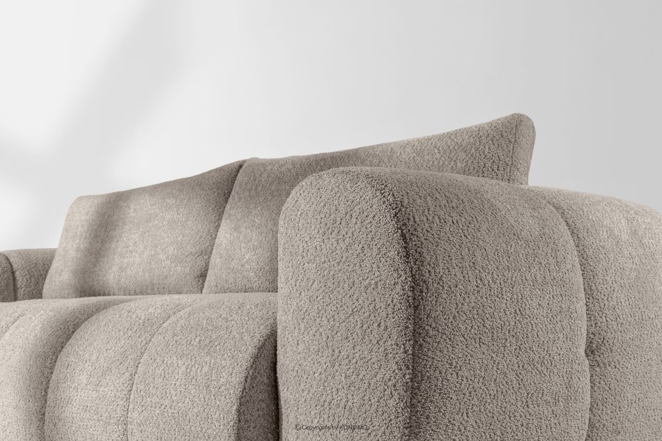 LIRA Dreisitziges Sofa aus Bouclé-Stoff in Grau grau - Foto 11