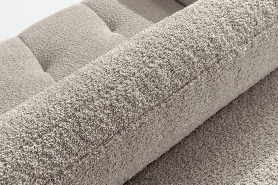 LIRA Dreisitziges Sofa aus Bouclé-Stoff in Grau grau - Foto 12