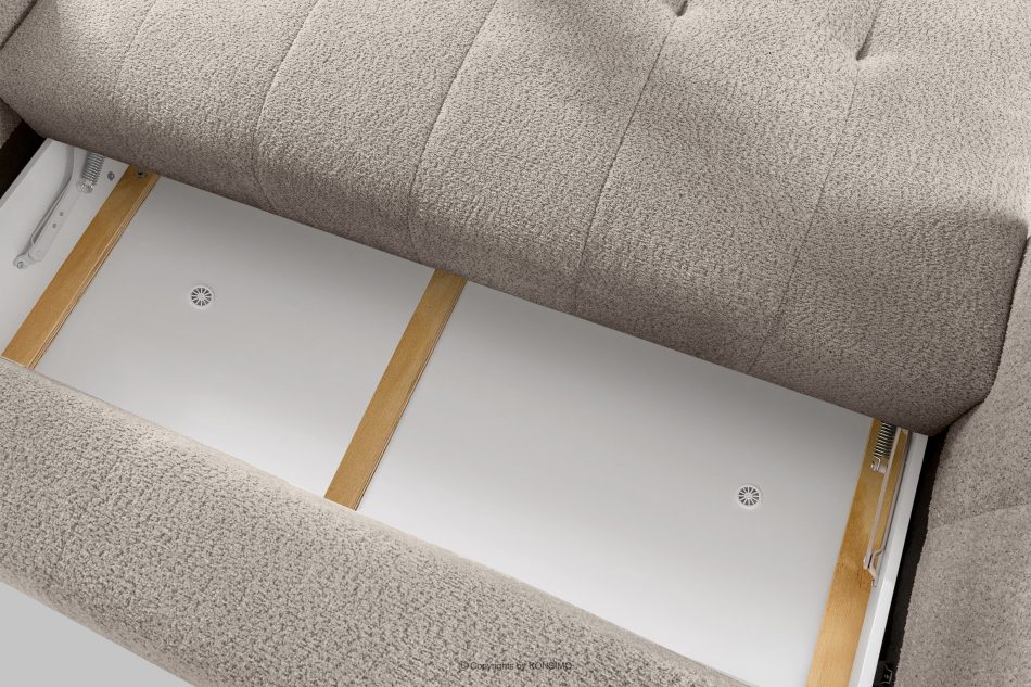 LIRA Dreisitziges Sofa aus Bouclé-Stoff in Grau grau - Foto 15