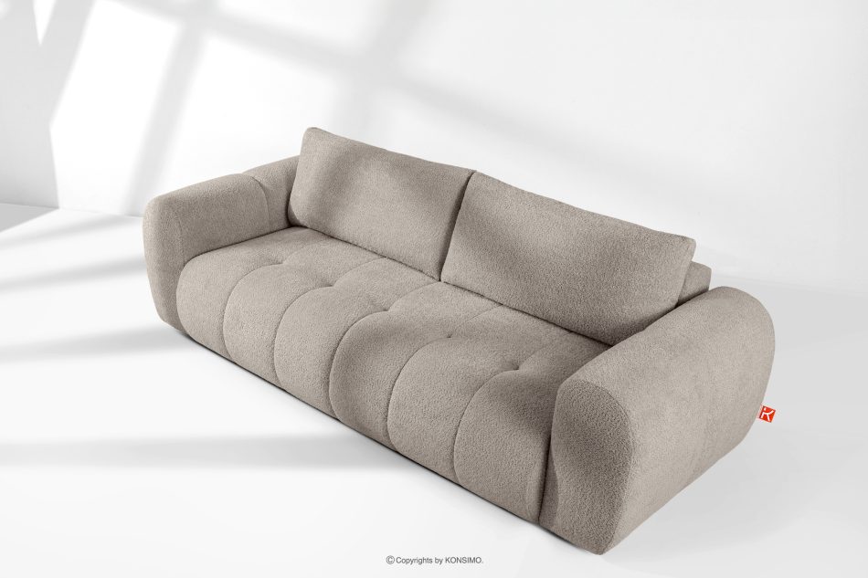 LIRA Dreisitziges Sofa aus Bouclé-Stoff in Grau grau - Foto 19