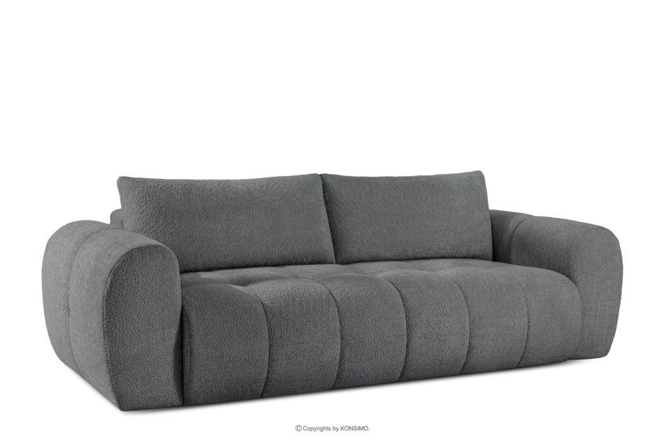LIRA Boucle-Sofa im Japandi-Stil, dunkelgrau dunkelgrau - Foto 2