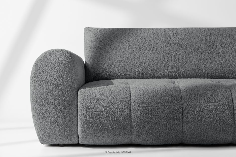 LIRA Boucle-Sofa im Japandi-Stil, dunkelgrau dunkelgrau - Foto 8