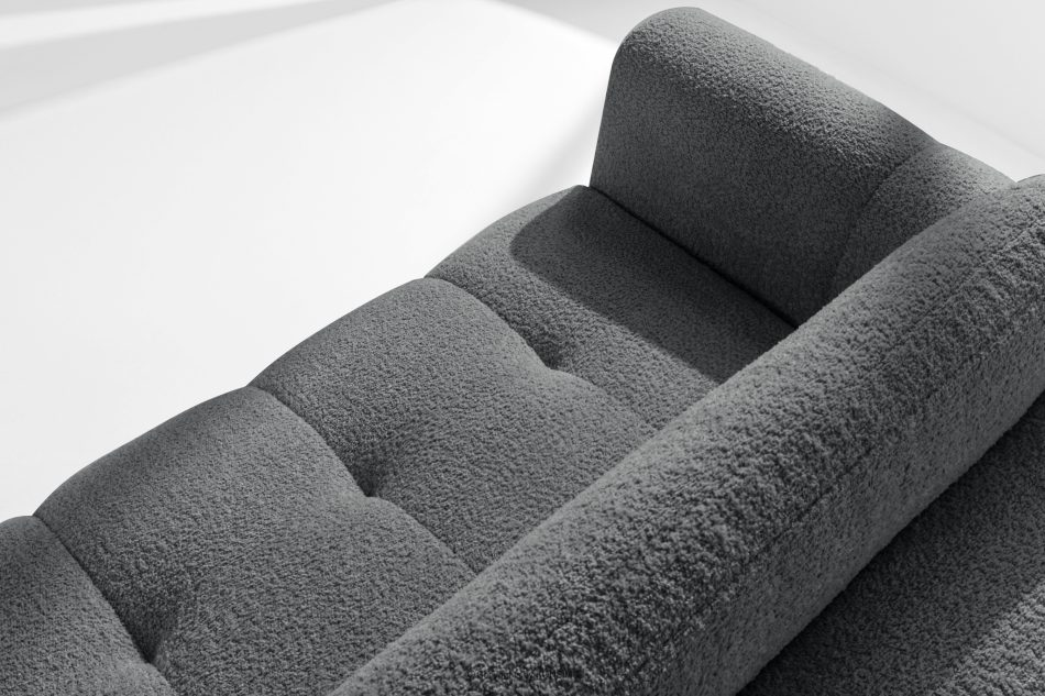 LIRA Boucle-Sofa im Japandi-Stil, dunkelgrau dunkelgrau - Foto 9