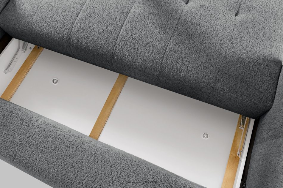 LIRA Boucle-Sofa im Japandi-Stil, dunkelgrau dunkelgrau - Foto 15