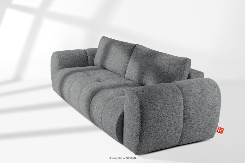 LIRA Boucle-Sofa im Japandi-Stil, dunkelgrau dunkelgrau - Foto 20