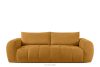 Bouclé-Sofa im Japandi-Stil in Honig