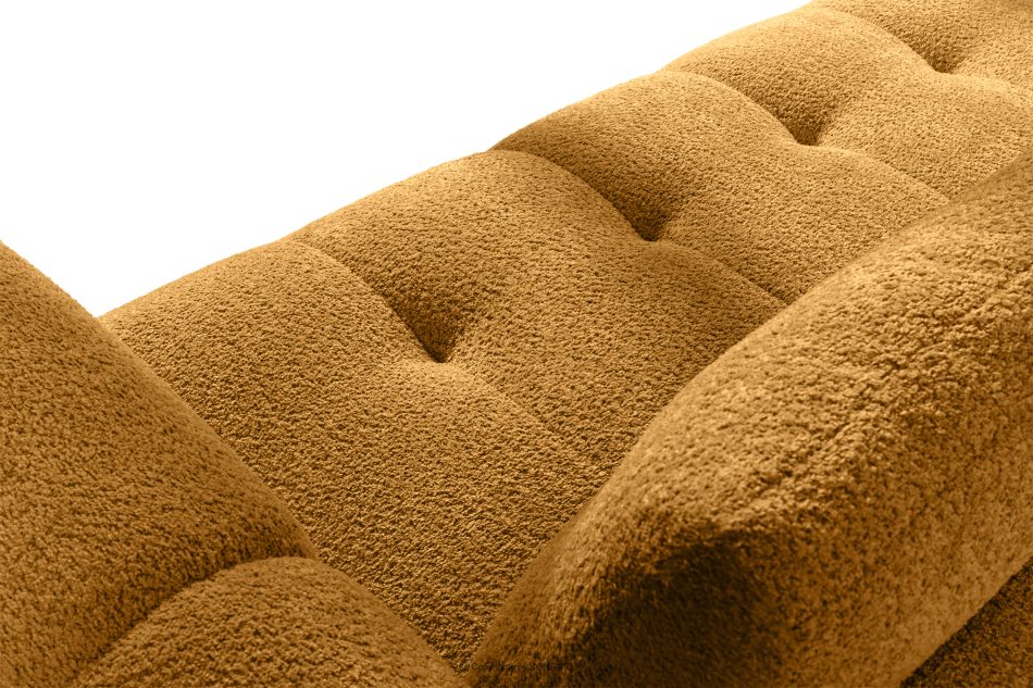 LIRA Bouclé-Sofa im Japandi-Stil in Honig honigfarben - Foto 10