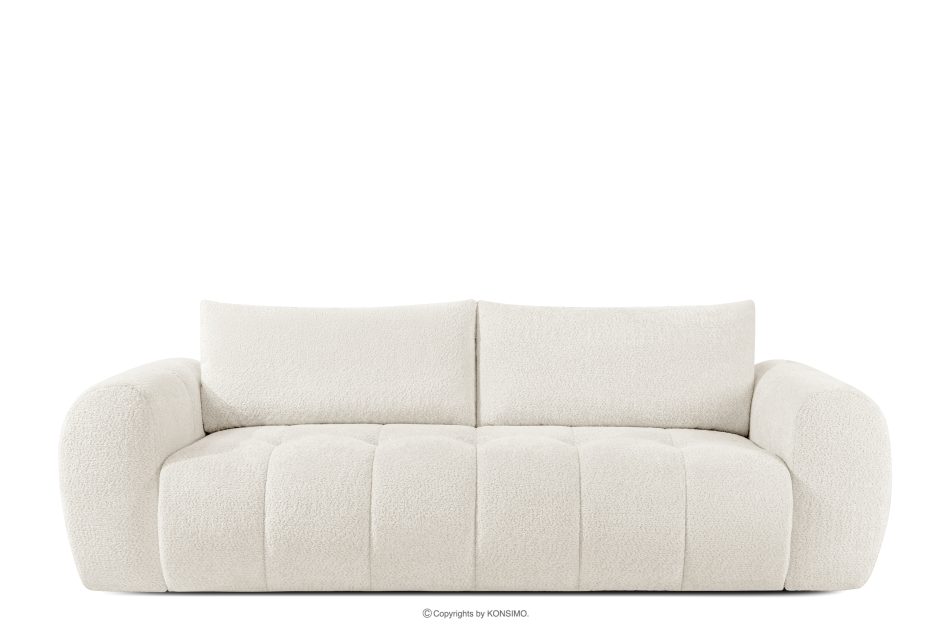 LIRA Dreisitziges Sofa aus Bouclé-Stoff in Weiß weiß - Foto 0