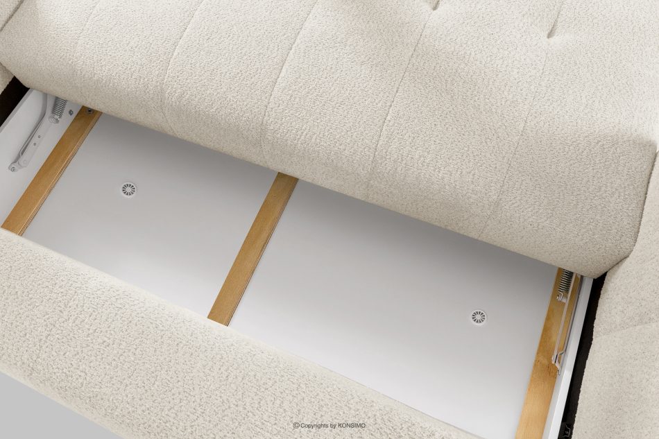 LIRA Dreisitziges Sofa aus Bouclé-Stoff in Weiß weiß - Foto 15