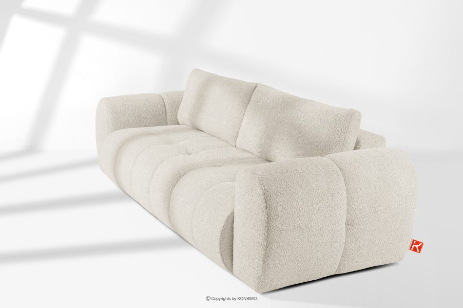 LIRA Dreisitziges Sofa aus Bouclé-Stoff in Weiß weiß - Foto 20