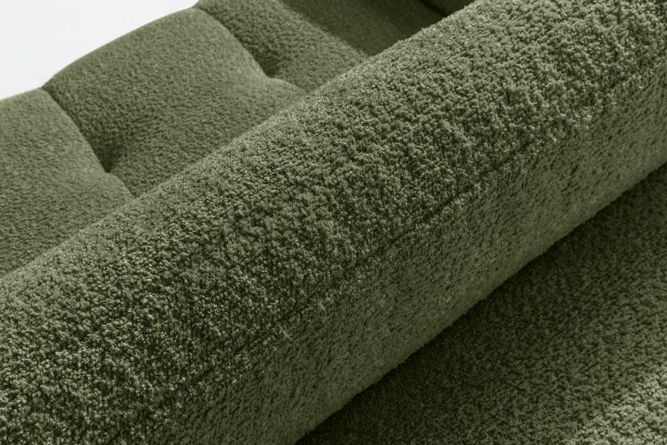 LIRA Bouclé-Sofa im Japandi-Stil in Oliv olivgrün - Foto 12