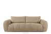 Dreisitziges Sofa aus Bouclé-Stoff in Beige