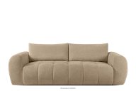 Dreisitziges Sofa aus Bouclé-Stoff in Beige