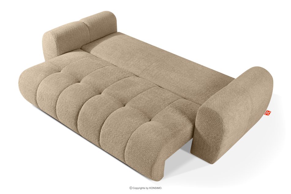 LIRA Dreisitziges Sofa aus Bouclé-Stoff in Beige beige - Foto 5
