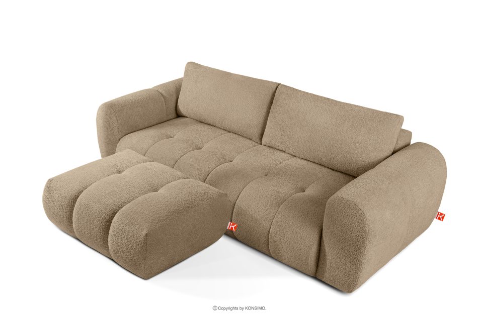 LIRA Dreisitziges Sofa aus Bouclé-Stoff in Beige beige - Foto 7