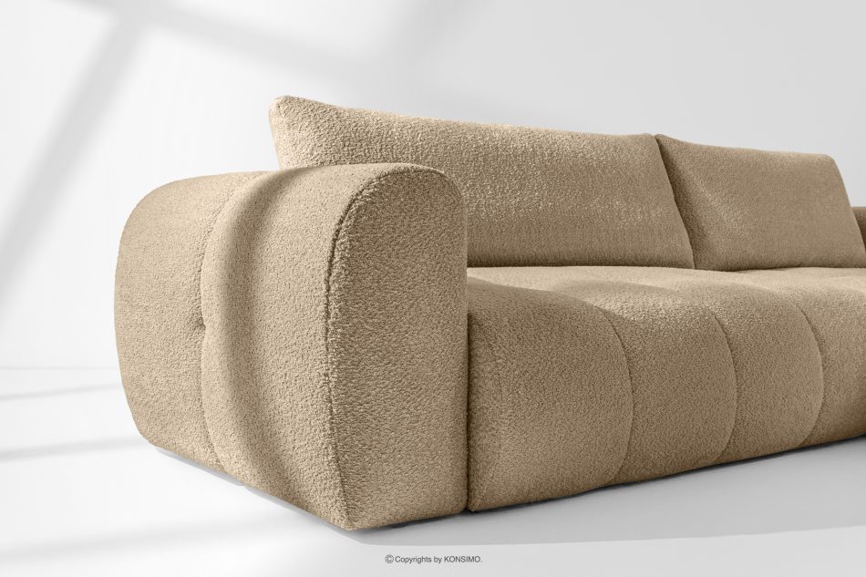 LIRA Dreisitziges Sofa aus Bouclé-Stoff in Beige beige - Foto 13