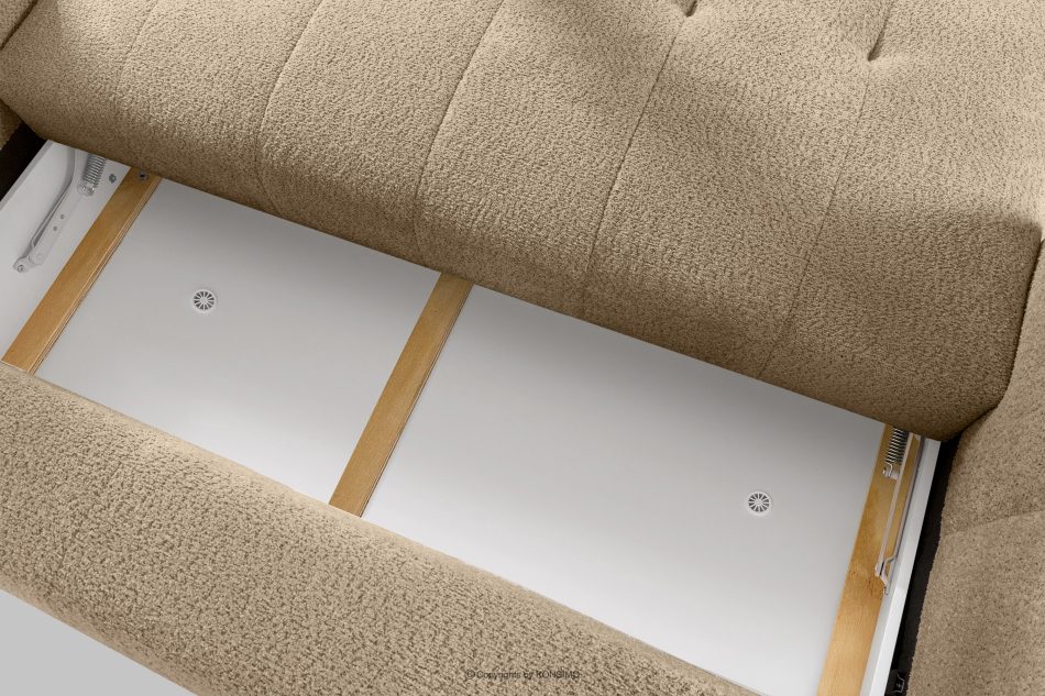 LIRA Dreisitziges Sofa aus Bouclé-Stoff in Beige beige - Foto 15